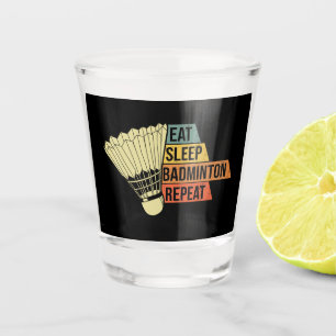 Badminton Retro  Shot Glas