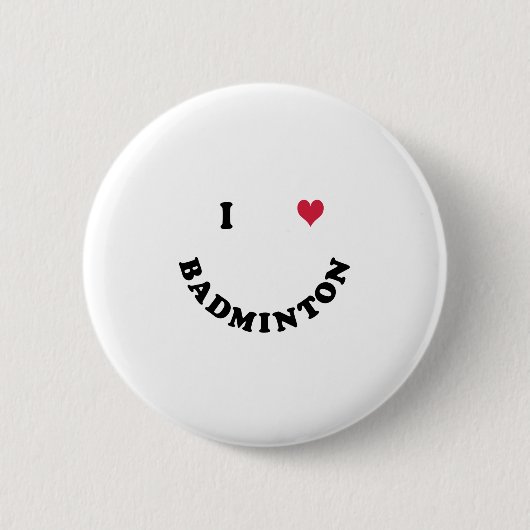 Badminton Ronde Button 5,7 Cm (Voorkant)