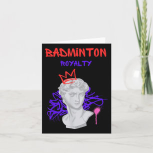 Badminton Royalty-Grieks Standbeeld Kampioen Atlee Kaart