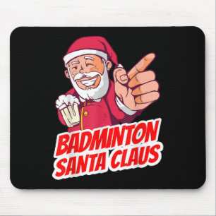 Badminton Santa Claus Kerstmis Holiday - Badminto Muismat