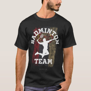 Badminton Servië Net Games Speler Badminton T-shirt