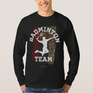Badminton Servië Net Games Speler Badminton T-shirt