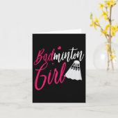 Badminton Shirt Badminton Meisje Funny Badminton P Kaart (Gele Bloem)