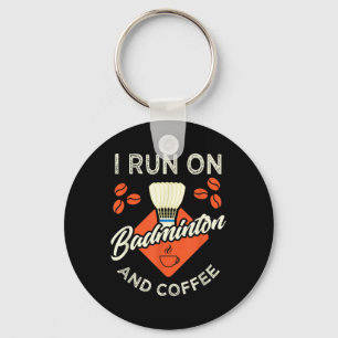 Badminton shirt Funny Coffee Liefhebber Badminton Sleutelhanger