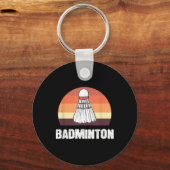 Badminton Shuttle Badminton Player Sleutelhanger (Voorkant)