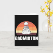 Badminton Shuttle Badmintonspeler  Kaart (Gele Bloem)