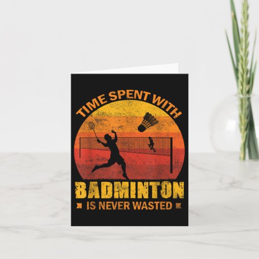Badminton Shuttle Dansen Kaart (Voorkant)