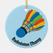 Badminton Shuttle Design Ornament (Voorkant)