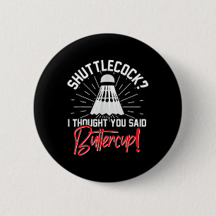 Badminton Shuttle-fanaat Sportracket Coach T Ronde Button 5,7 Cm