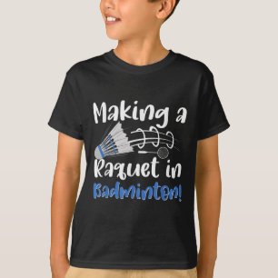 Badminton Shuttle-fanaat Sportracket Coach T T-shirt