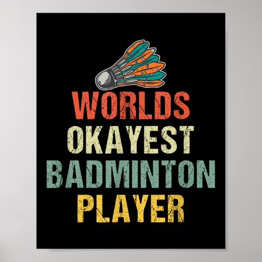 Badminton Shuttle Gezegden  Poster (Voorkant)