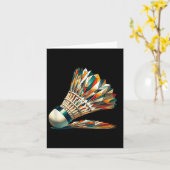 Badminton shuttle kaart (Gele Bloem)