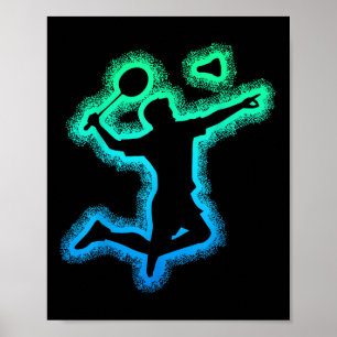 Badminton Shuttle Kinder Jeugd Jongens Mannen Poster