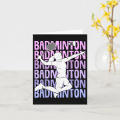 Badminton Shuttle Meisjes Vrouwen Kaart (Gele Bloem)