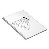 Badminton Shuttle Notitieboek (Rechterzijde)