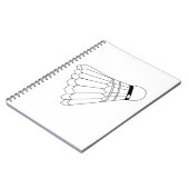 Badminton Shuttle Notitieboek (Linkerzijde)