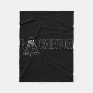 Badminton Shuttle Player Coach Trainer _1 Fleece Deken
