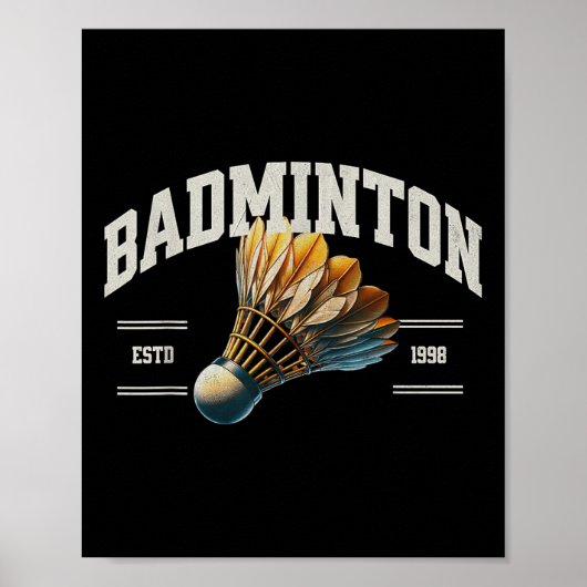 Badminton Shuttle Poster (Voorkant)