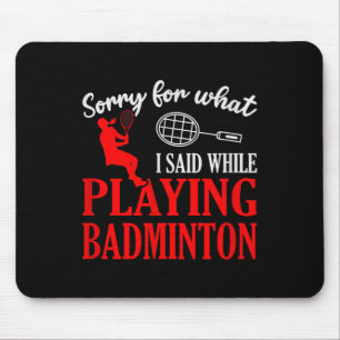 Badminton Shuttle Racket Badminton Speler 1 Muismat