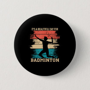 Badminton Shuttle Racket Badminton Speler  Ronde Button 5,7 Cm