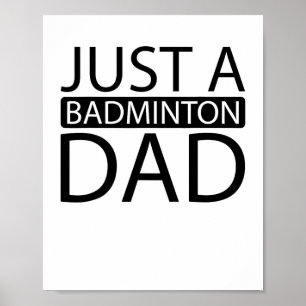 Badminton Shuttle Racket Racket - Gewoon een Badmi Poster