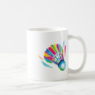 Badminton Shuttle Racket Sport Badminton Pop Art Koffiemok
