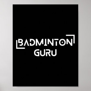 Badminton Shuttle Racket Sportkampioen Strategie Poster