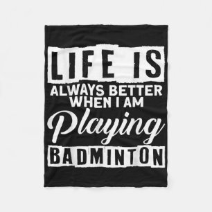 Badminton Shuttle Sport Badminton Speler Coach Rac Fleece Deken