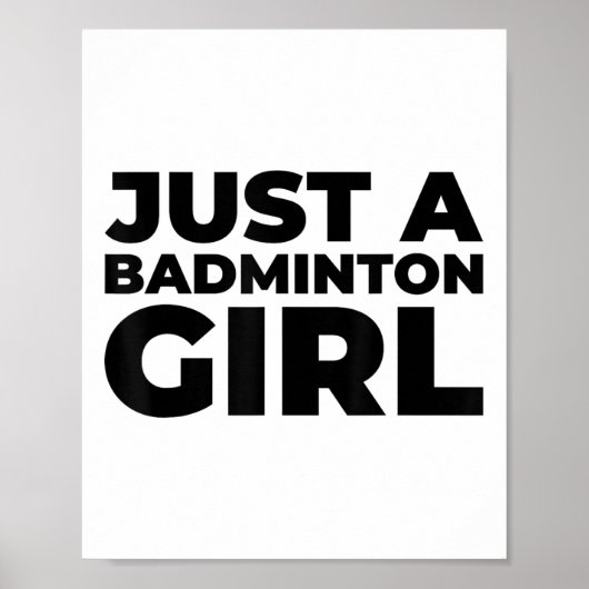 Badminton Shuttle Team Racket - Gewoon Een Badmint Poster (Voorkant)