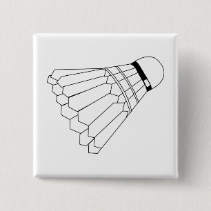 Badminton Shuttle Vierkante Button 5,1 Cm