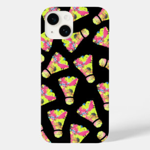 Badminton Shuttlecock Art Kleurrijk patroon cadeau Case-Mate iPhone 14 Hoesje