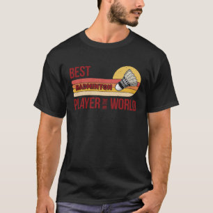 Badminton shuttlecock atleet sport 3 t-shirt
