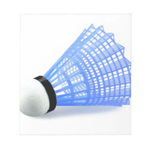 Badminton Shuttlecock Birdie Blue Sports Notitieblok
