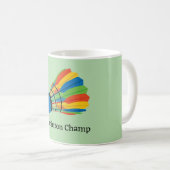 Badminton Shuttlecock Design Café Mug (Devant droit)