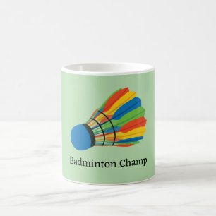 Badminton Shuttlecock Design Café Mug