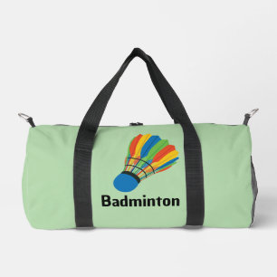Badminton Shuttlecock Design Duffel Bag Plunjezak