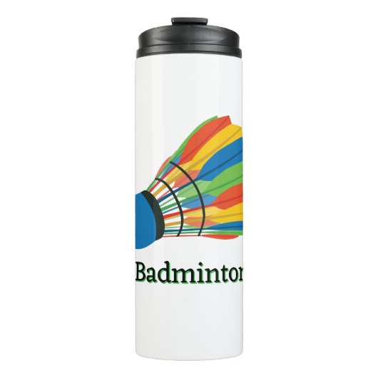 Badminton Shuttlecock Design Thermosbeker (Voorkant)
