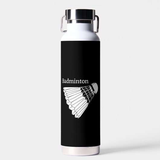 Badminton Shuttlecock Design Waterfles (Voorkant)