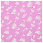 Badminton shuttlecock filles nom tissu rose (Échantillon)