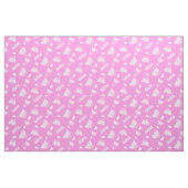 Badminton shuttlecock filles nom tissu rose (Fat Quarter)