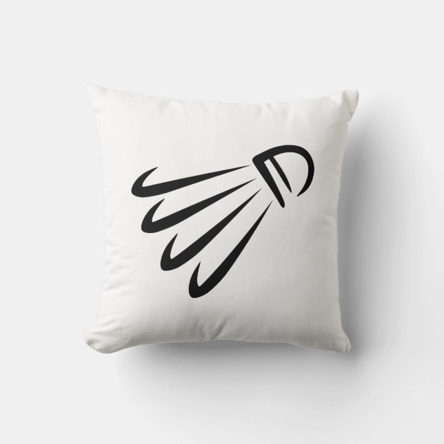 Badminton shuttlecock kussen (Voorkant)