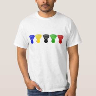   badminton shuttlecocks t-shirt