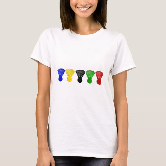 badminton shuttlecocks t-shirt (Voorkant)