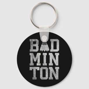 Badminton Shuttles Badminton Spelers En Liefhebber Sleutelhanger