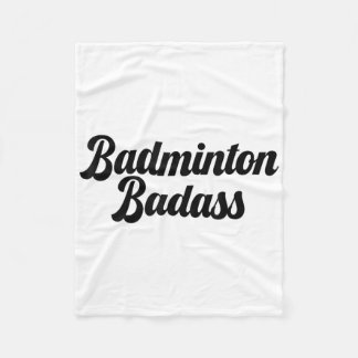 Badminton Slecht Badmintonspeler Grappige Nieuwigh Fleece Deken