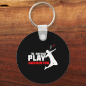 Badminton Sleutelhanger (Voorkant)