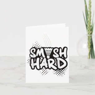 Badminton Smash Harde Kampioenscadeau Kaart