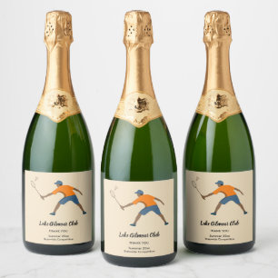 Badminton Sparkling Wijnetiket