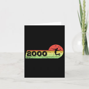 Badminton-speler  2000 Verjaardag Shuttle Bad Kaart