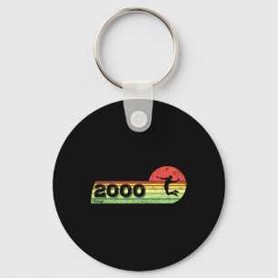 Badminton-speler 2000 Verjaardag Shuttle Bad Sleutelhanger